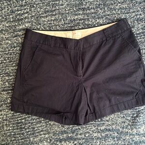 J Crew Navy Blue Chino Shorts